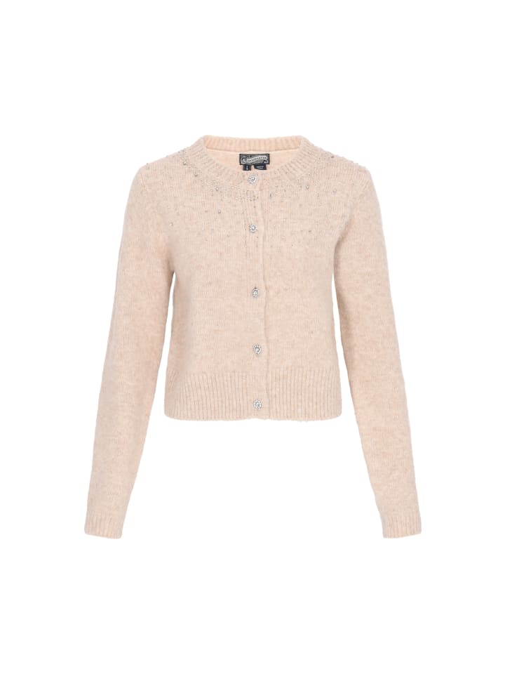 Женский кардиган бежевого меланжа DreiMaster Vintage
Женский кардиган бежевого меланжа DreiMaster Vintage