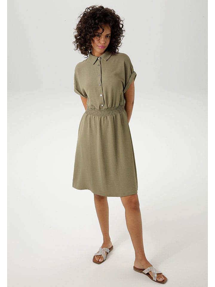 Короткое платье Aniston, оливковый
Короткое платье Aniston, оливковый