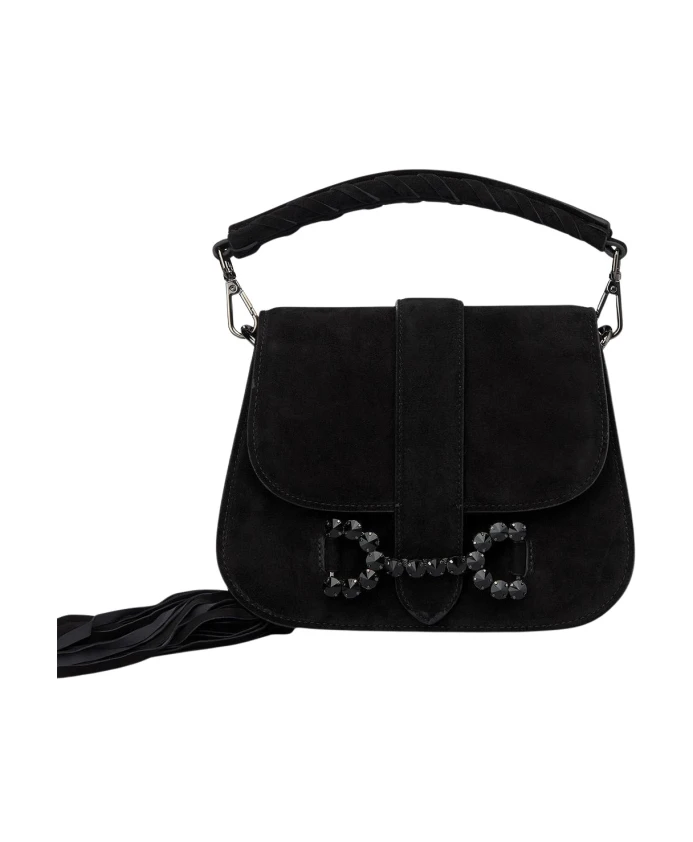Клатч с пряжкой и стразами Alma En Pena, черный
Клатч с пряжкой и стразами Alma En Pena, черный