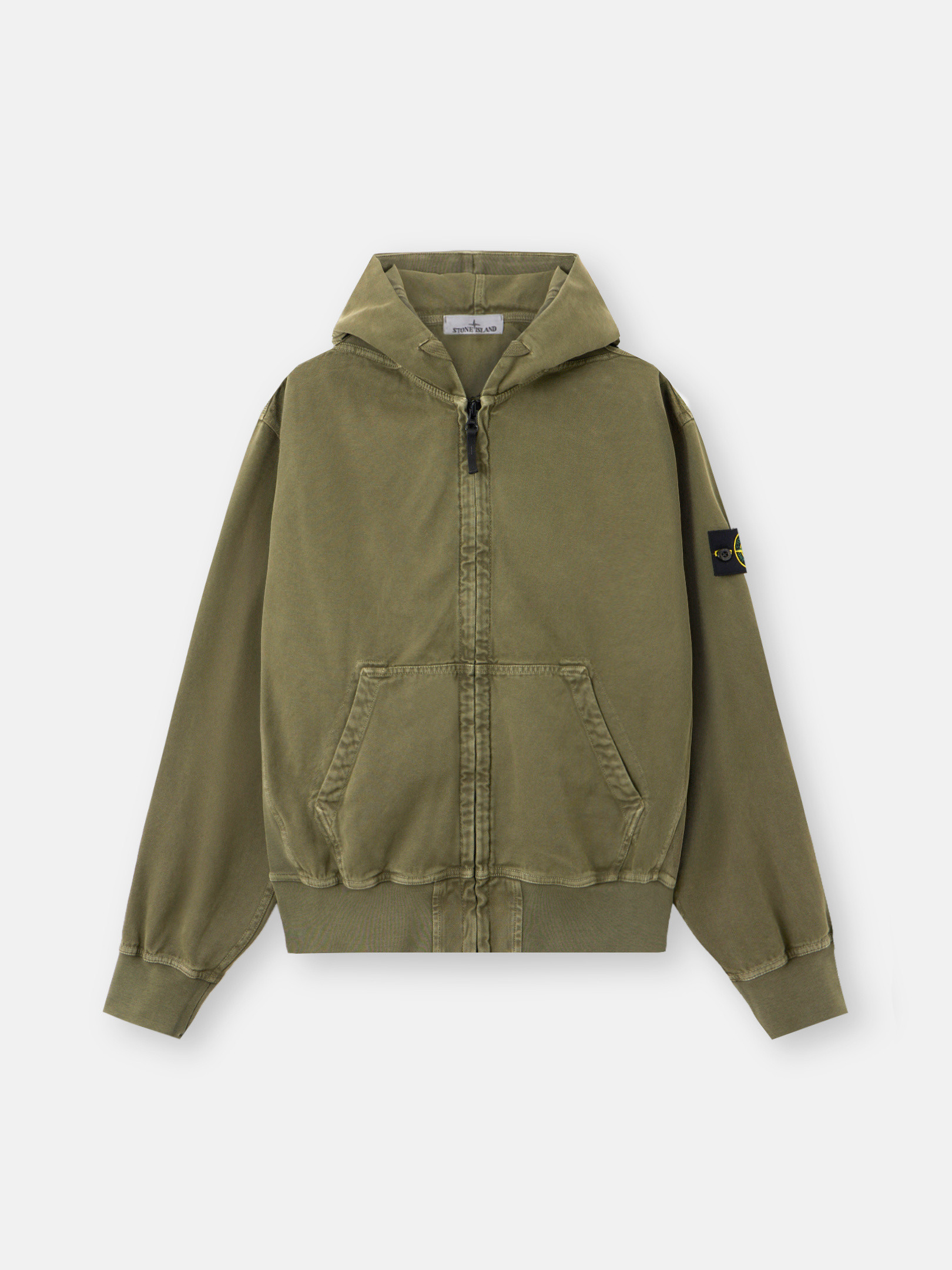 Толстовка свободного кроя с капюшоном на молнии и ребристыми вставками Stone Island 6100017 ORGANIC PANAMA COTTON 'OLD' EFFECT, Military Green
Толстовка свободного кроя с капюшоном на молнии и ребристыми вставками Stone Island 6100017 ORGANIC PANAMA COTTON 'OLD' EFFECT, Military Green