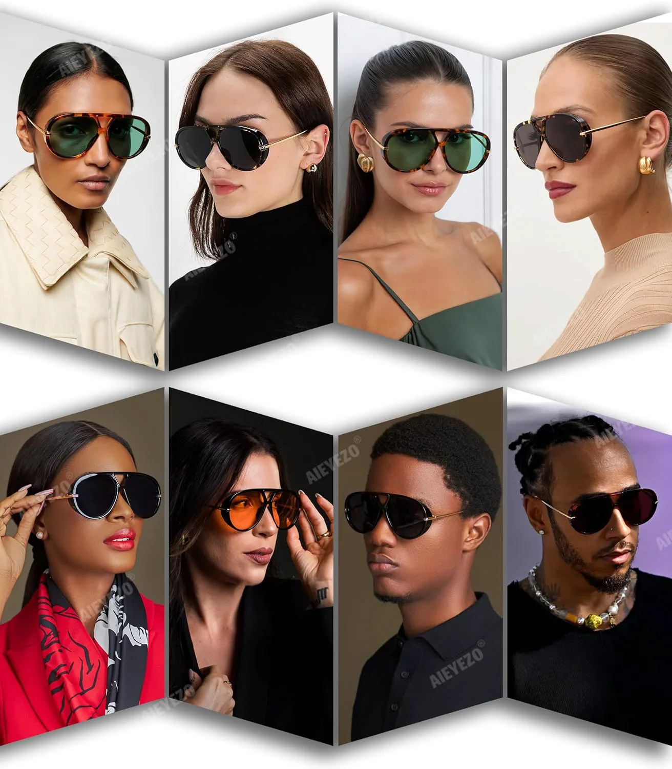Солнцезащитные очки-авиаторы AIEYEZO большого размера для женщин и мужчин, модные ретро-очки в крупной оправе, дизайнерские женские солнцезащитные очки, Black/Grey
Солнцезащитные очки-авиаторы AIEYEZO большого размера для женщин и мужчин, модные ретро-очки в крупной оправе, дизайнерские женские солнцезащитные очки, Black/Grey