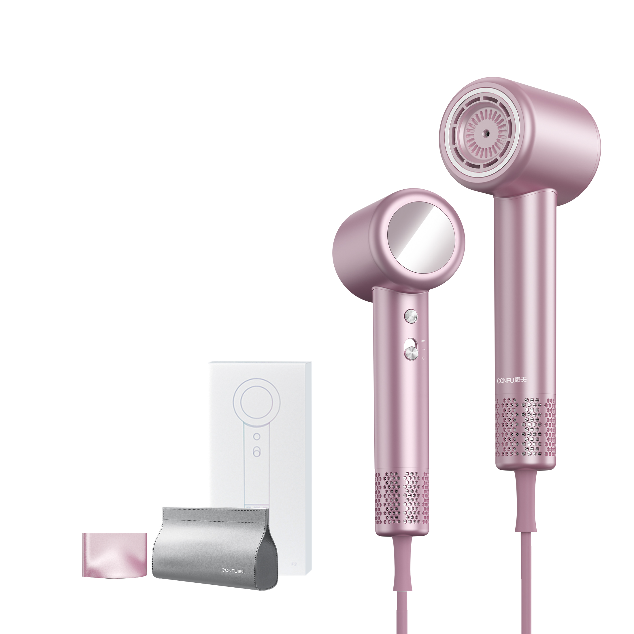 Фен для волос Confu, Peach (storage bag)
Фен для волос Confu, Peach (storage bag)