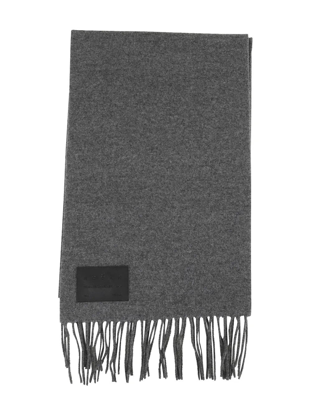 Шарф с бахромой из кожаных бляшек Hogan, серый
Шарф с бахромой из кожаных бляшек Hogan, серый