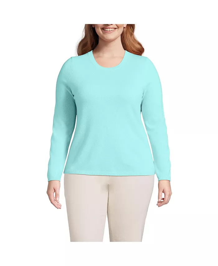 Кашемировый свитер больших размеров Lands' End, зеленый
Кашемировый свитер больших размеров Lands' End, зеленый