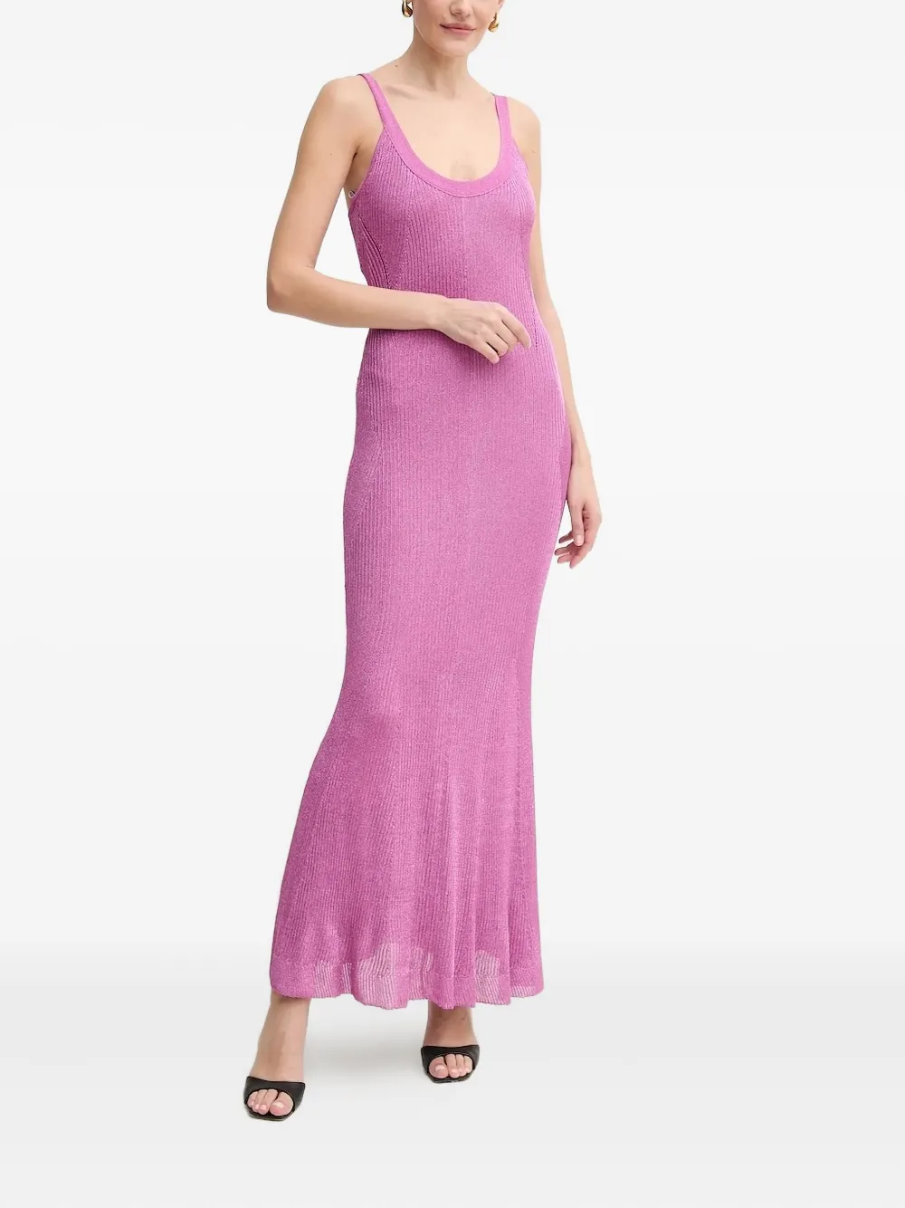 Платье макси с U-образным вырезом Hervé Léger, фиолетовый
Платье макси с U-образным вырезом Hervé Léger, фиолетовый