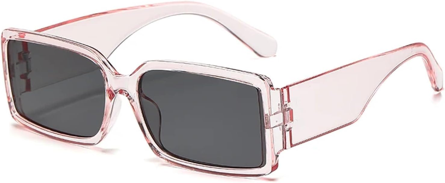 Модные солнцезащитные очки для женщин, зеленые и черные, с защитой от УФ-излучения UV400, винтажные, прямоугольные, в стиле панк, мужские солнцезащитные очки TKKTLLT, Clear Pink
Модные солнцезащитные очки для женщин, зеленые и черные, с защитой от УФ-излучения UV400, винтажные, прямоугольные, в стиле панк, мужские солнцезащитные очки TKKTLLT, Clear Pink