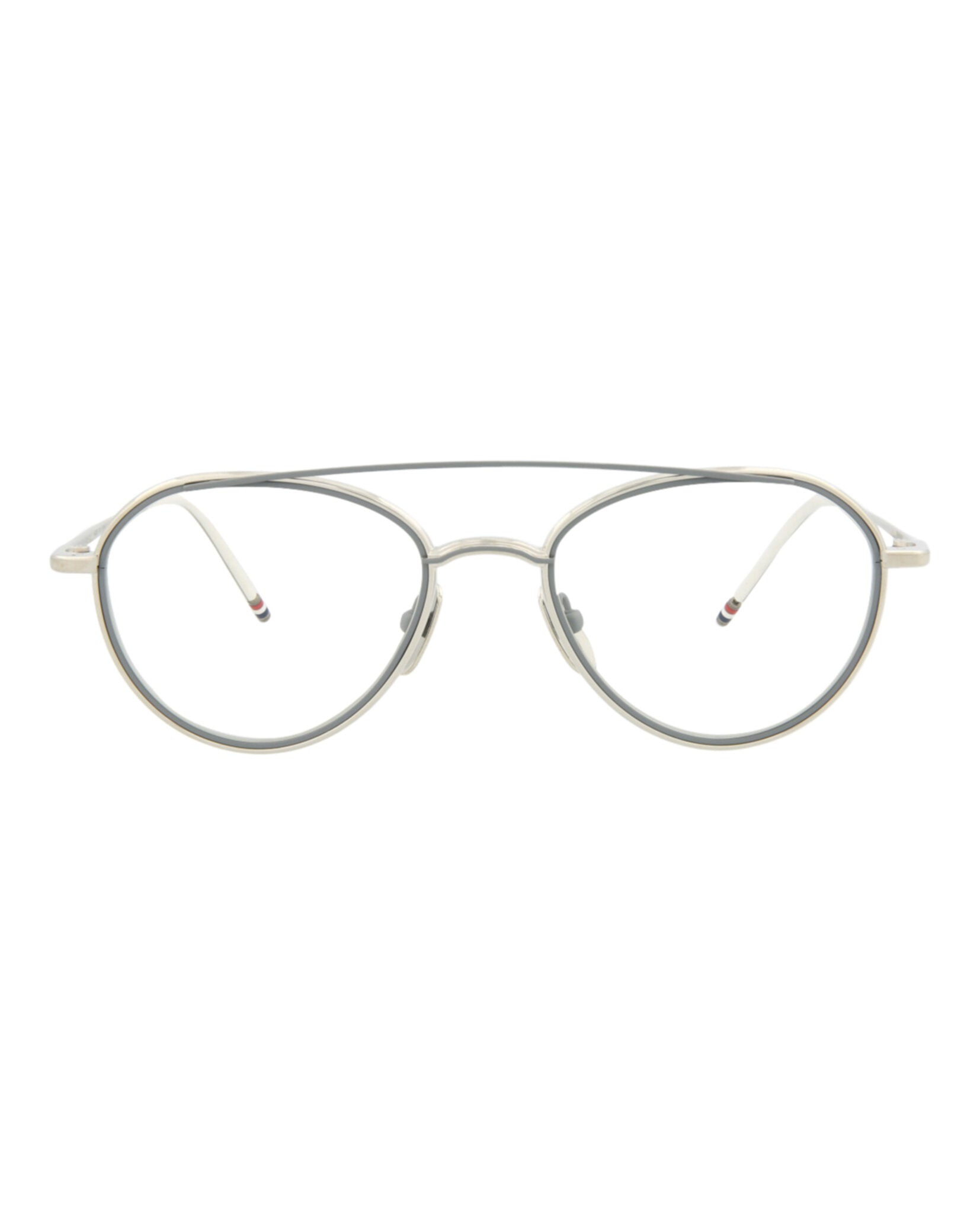 Металлические оптические оправы Aviator-Frame Thom Browne, серый/серебристый/прозрачный
Металлические оптические оправы Aviator-Frame Thom Browne, серый/серебристый/прозрачный