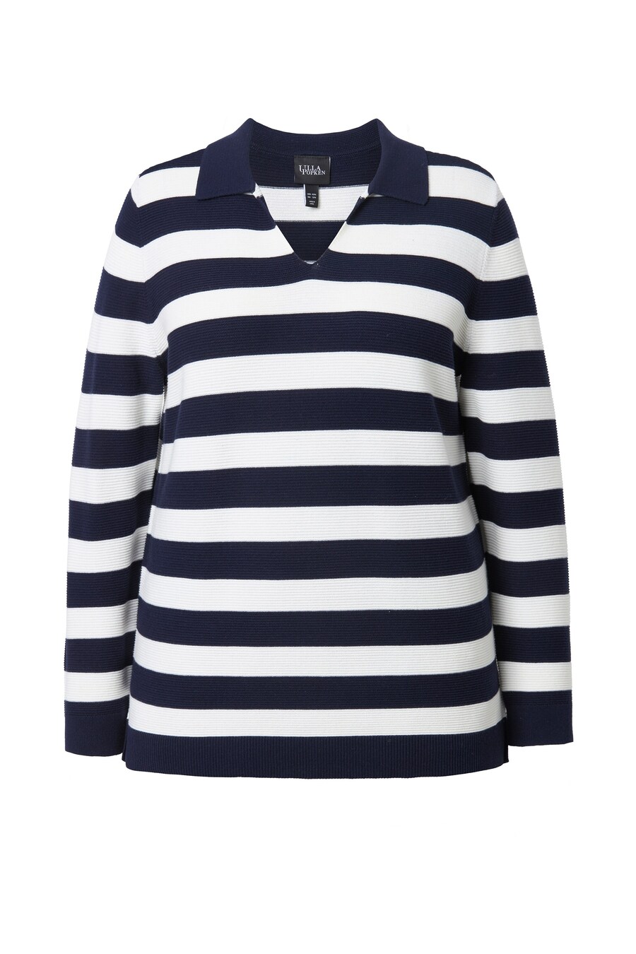 Свитер Ulla Popken, темно-синий/белый
Свитер Ulla Popken, темно-синий/белый