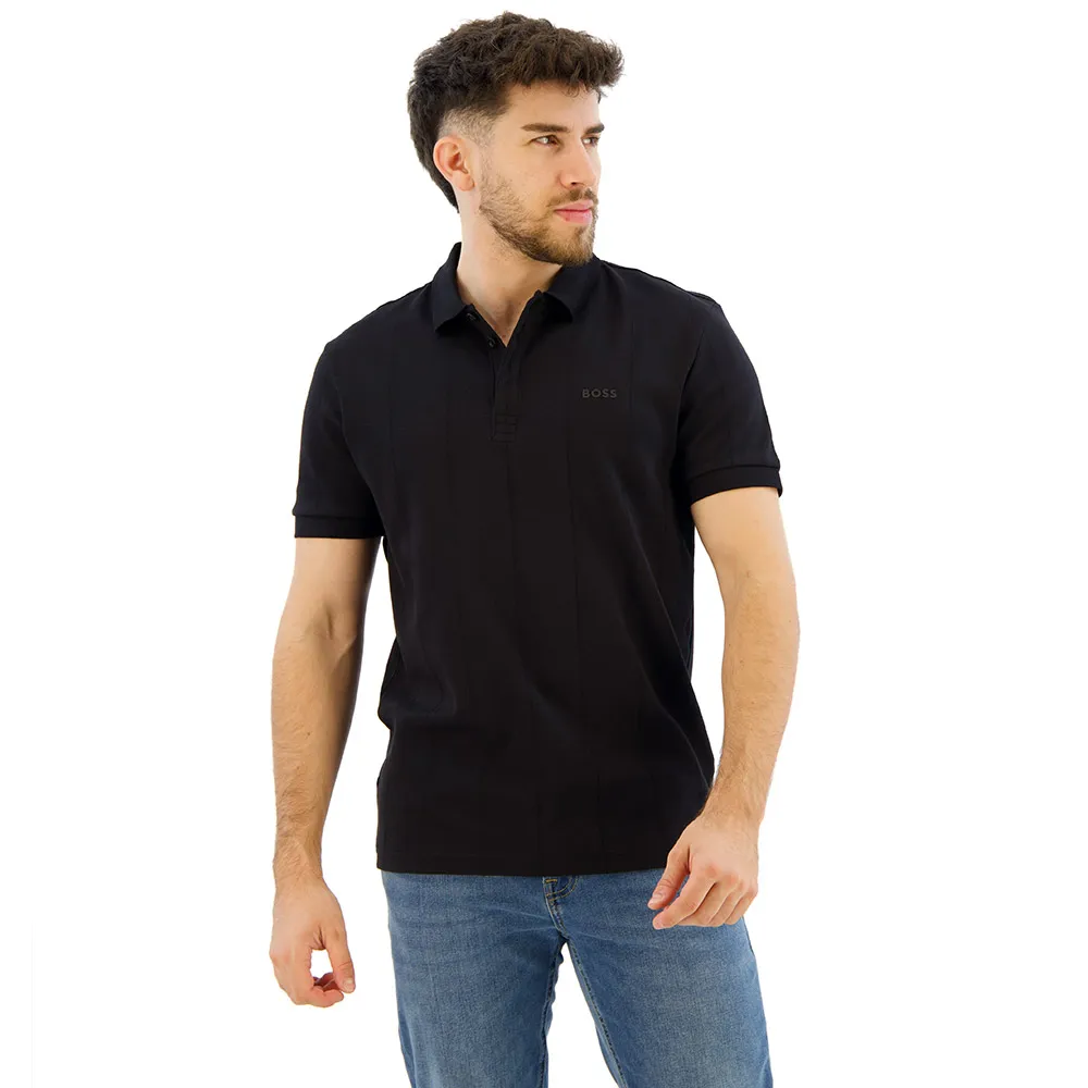 Поло с коротким рукавом BOSS Paddy DropNeedle AC 10267104, черный 
Поло с коротким рукавом BOSS Paddy DropNeedle AC 10267104, черный