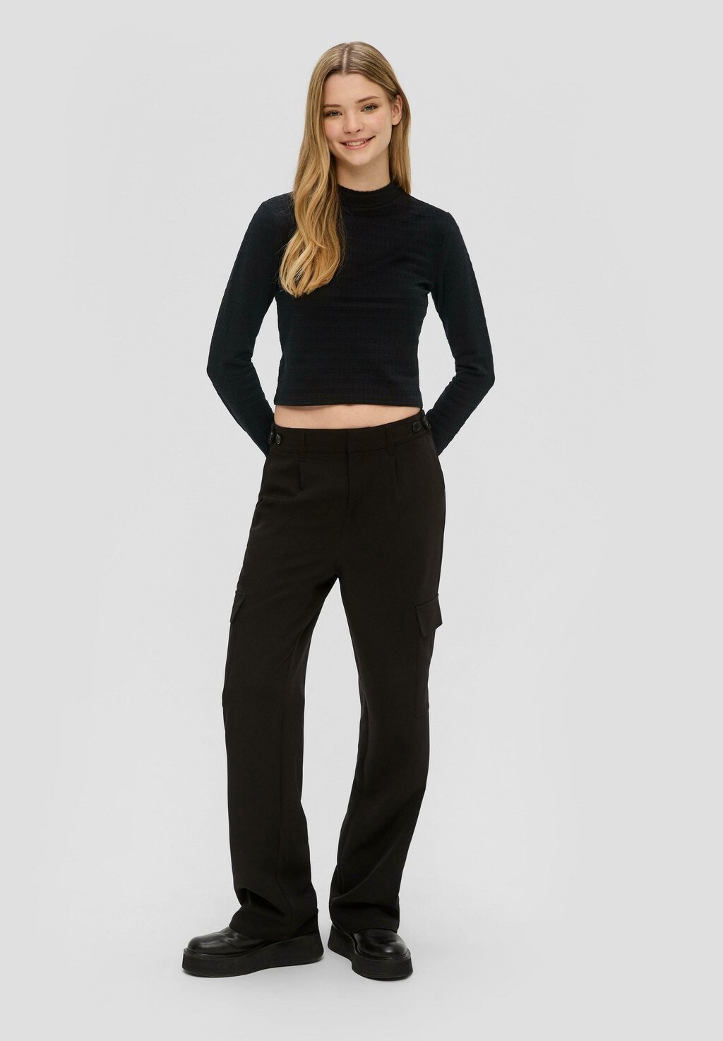 Рубашка с длинным рукавом JACQUARD QS, черный
Рубашка с длинным рукавом JACQUARD QS, черный