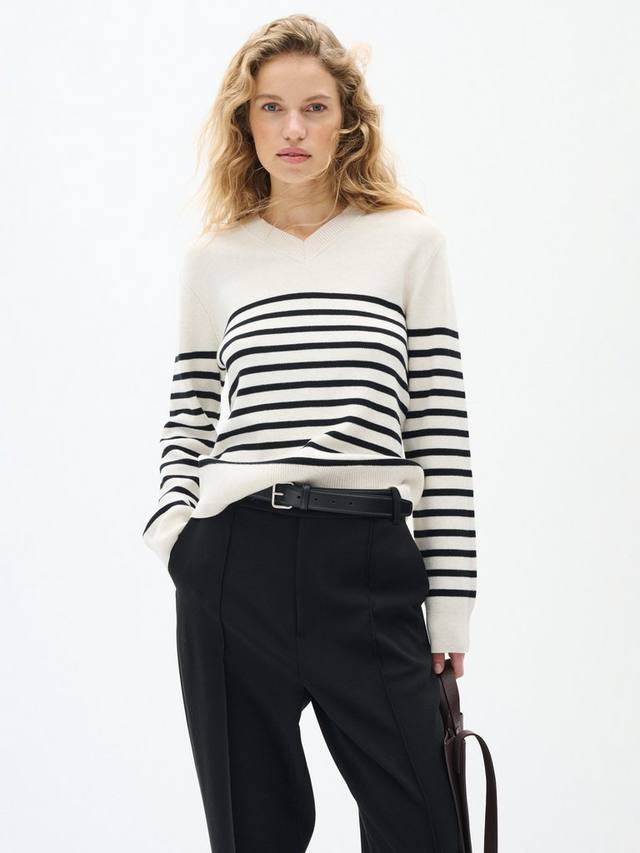 Джемпер в полоску от уоллиса InWear, белый/черный
Джемпер в полоску от уоллиса InWear, белый/черный