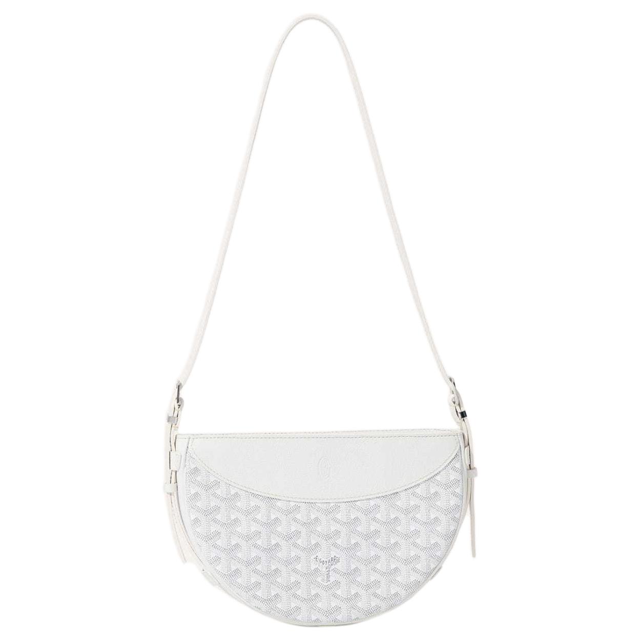 Goyard Сумка через плечо из холста с отделкой из телячьей кожи в виде ласточки, унисекс, белая
Goyard Сумка через плечо из холста с отделкой из телячьей кожи в виде ласточки, унисекс, белая