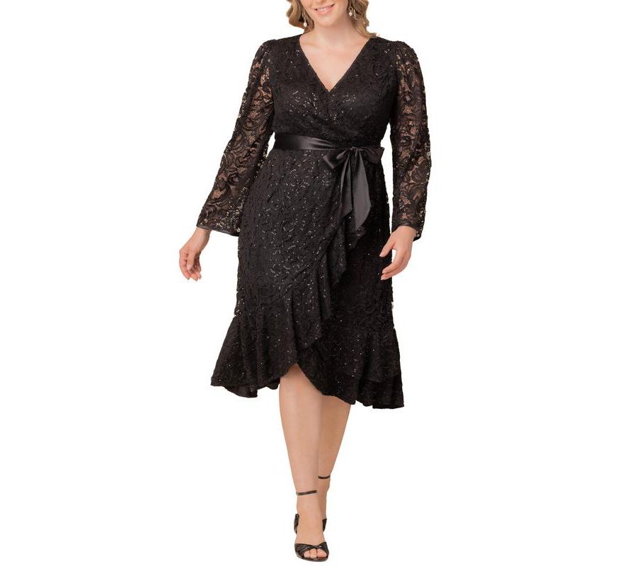 Женское коктейльное платье большого размера Cosmopolitan с пайетками и кружевом Kiyonna, Onyx
Женское коктейльное платье большого размера Cosmopolitan с пайетками и кружевом Kiyonna, Onyx