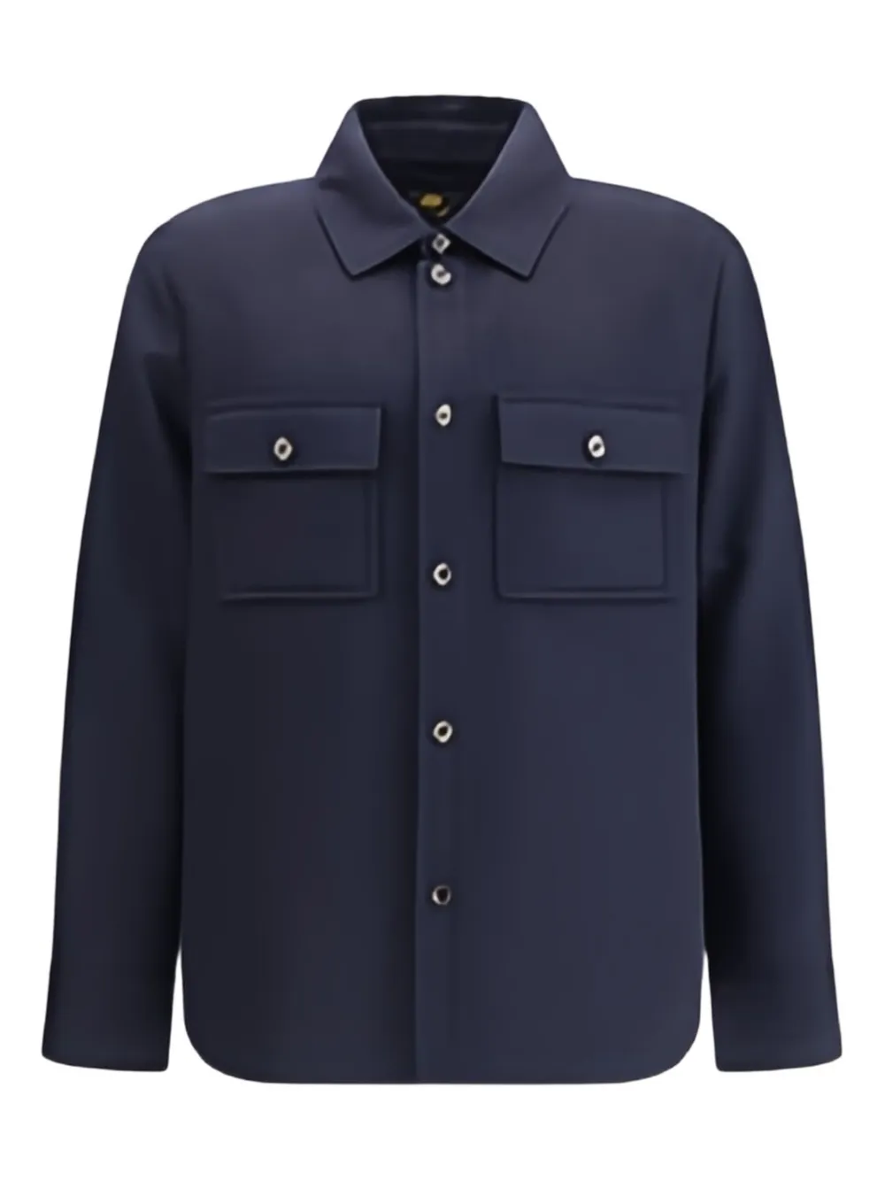 Рубашка Джима из кашемира с карманами-клапанами Loro Piana, синий 
Рубашка Джима из кашемира с карманами-клапанами Loro Piana, синий