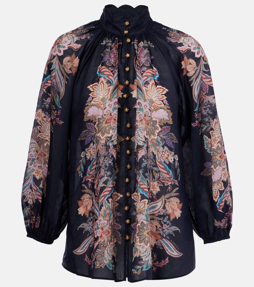 Блузка из рами с принтом Rhiannon Zimmermann, Navy Multi Paisley
Блузка из рами с принтом Rhiannon Zimmermann, Navy Multi Paisley