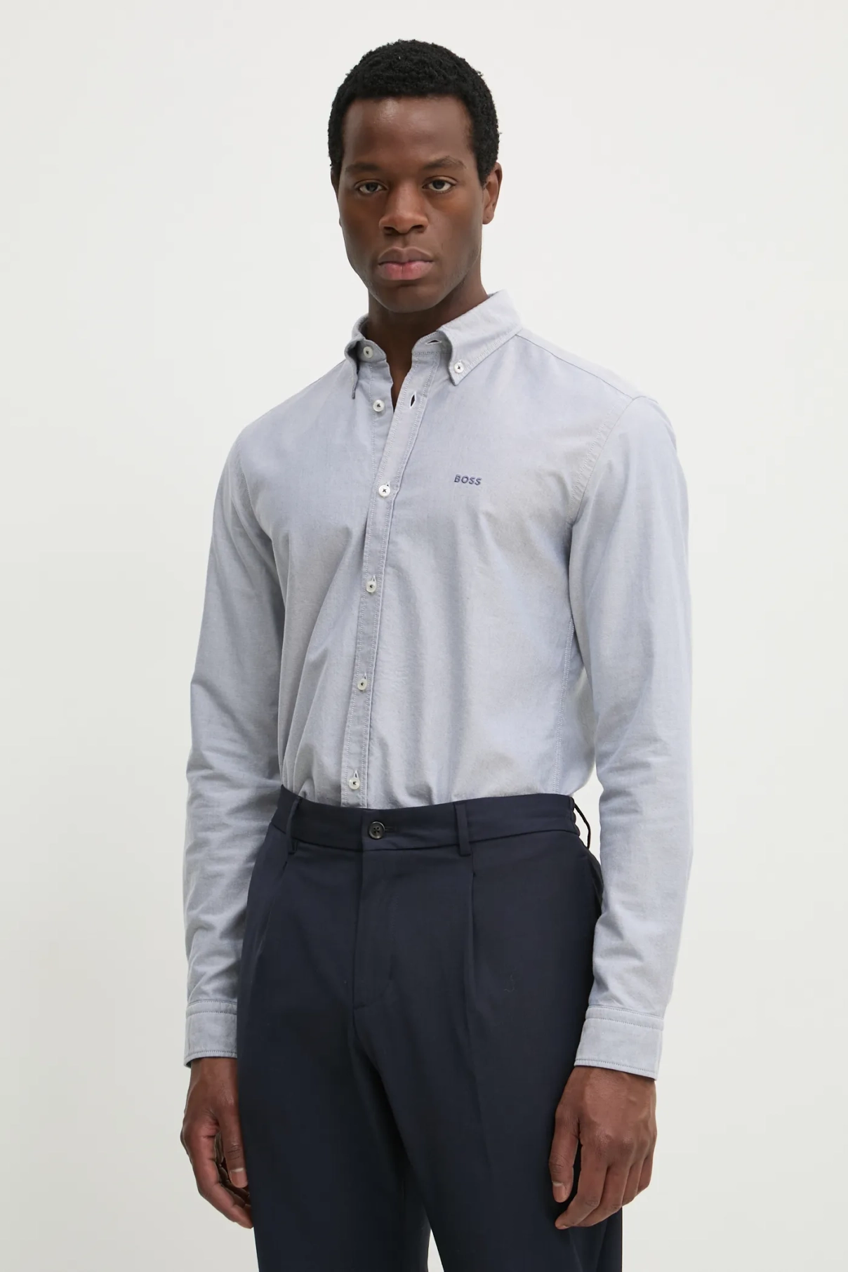 Хлопковая рубашка BOSS, серый
Хлопковая рубашка BOSS, серый