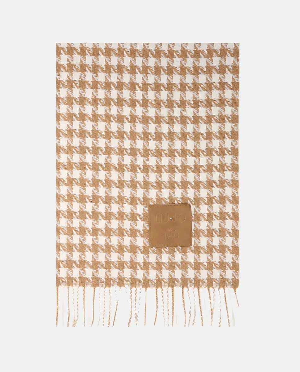 Макси-шарф с рисунком «гусиная лапка» LIUJO, песочный
Макси-шарф с рисунком «гусиная лапка» LIUJO, песочный