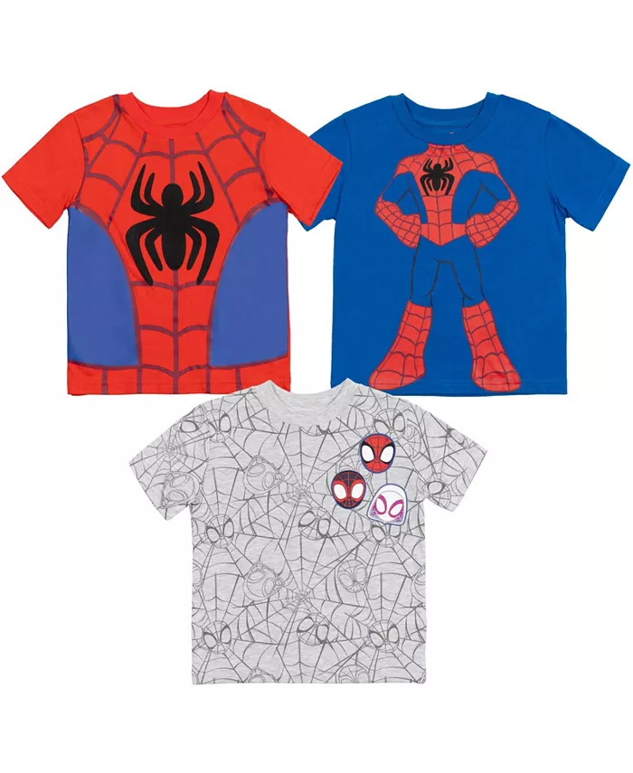 Футболки Marvel Avengers для мальчиков, 3 шт. в наборе Spidey and His Amazing Friends, мультиколор
Футболки Marvel Avengers для мальчиков, 3 шт. в наборе Spidey and His Amazing Friends, мультиколор