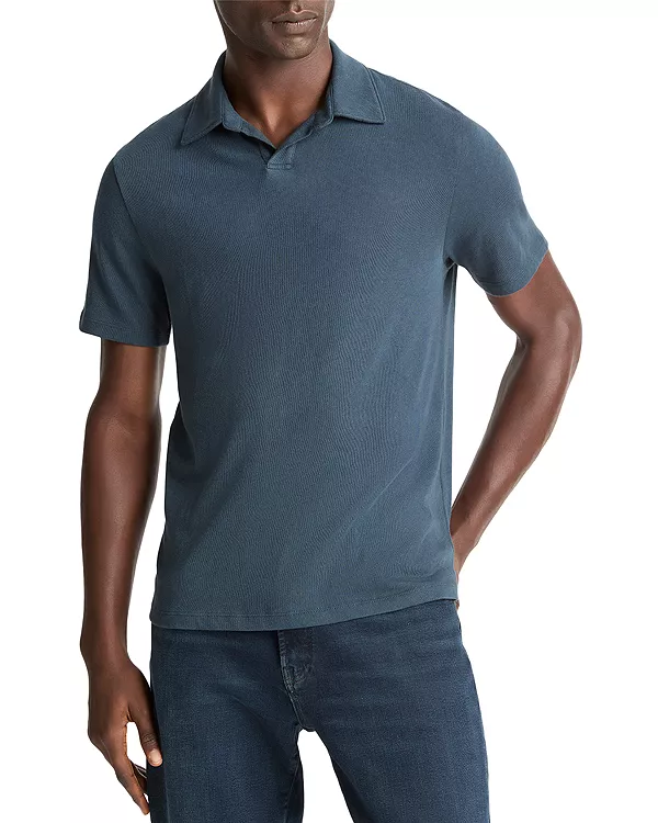 Свободная трикотажная рубашка-поло с коротким рукавом Vince, синий
Свободная трикотажная рубашка-поло с коротким рукавом Vince, синий