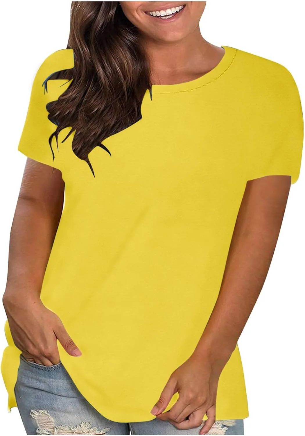 Женская футболка с коротким рукавом, свободный крой OSFVNOXV
Женская футболка с коротким рукавом, свободный крой OSFVNOXV