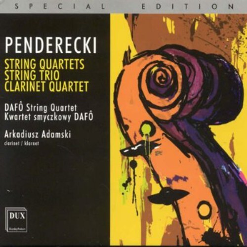 CD диск Penderecki / Dafo String Quartet / Adamski: String Quartets String Trio Clarinet Quartet
CD диск Penderecki / Dafo String Quartet / Adamski: String Quartets String Trio Clarinet Quartet