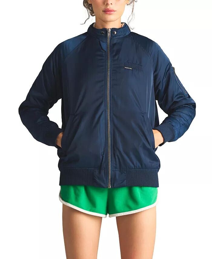 Женская атласная куртка-бомбер Members Only, синий
Женская атласная куртка-бомбер Members Only, синий