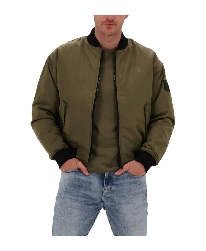 Двусторонняя куртка-бомбер Calvin Klein, зеленый
Двусторонняя куртка-бомбер Calvin Klein, зеленый