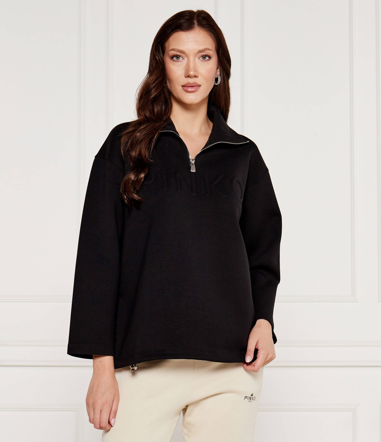 Толстовка Pinko Regular Fit, черный 
Толстовка Pinko Regular Fit, черный