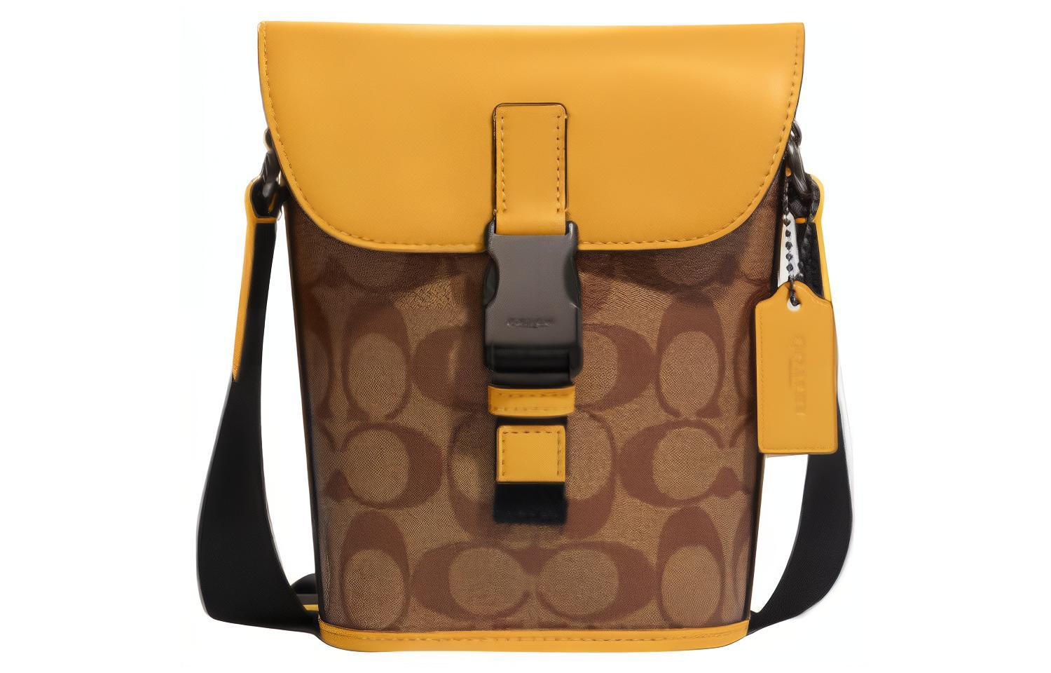 COACH Мужская кожаная сумка через плечо малая хаки с медовым узором
COACH Мужская кожаная сумка через плечо малая хаки с медовым узором