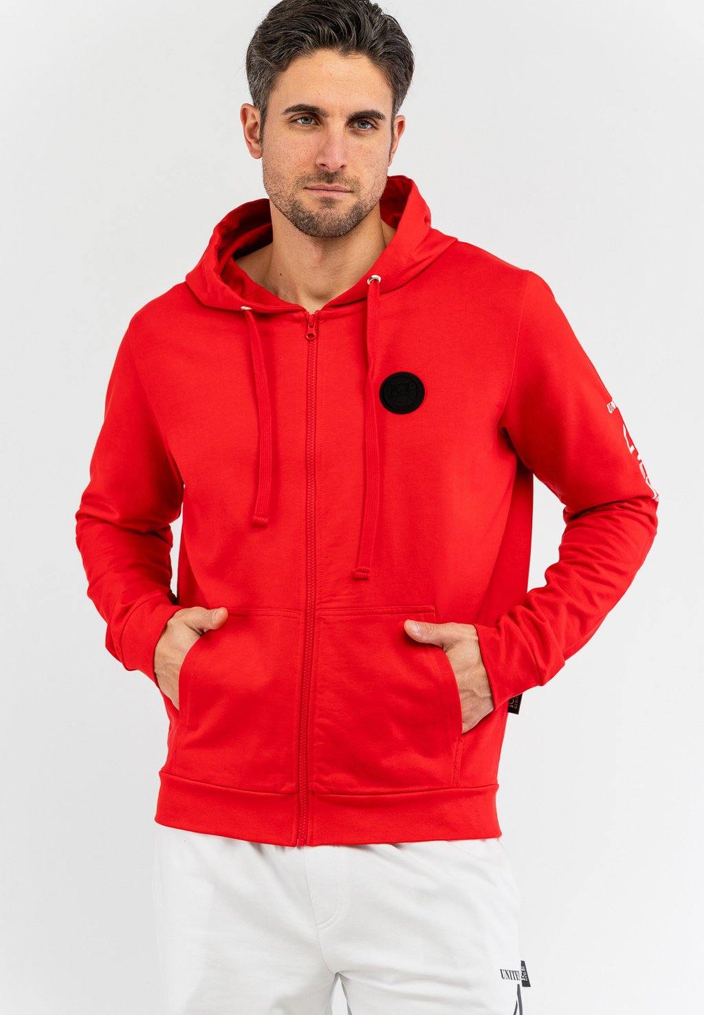 Толстовка на молнии WITH LOGO ICE ICEBERG, красный 
Толстовка на молнии WITH LOGO ICE ICEBERG, красный