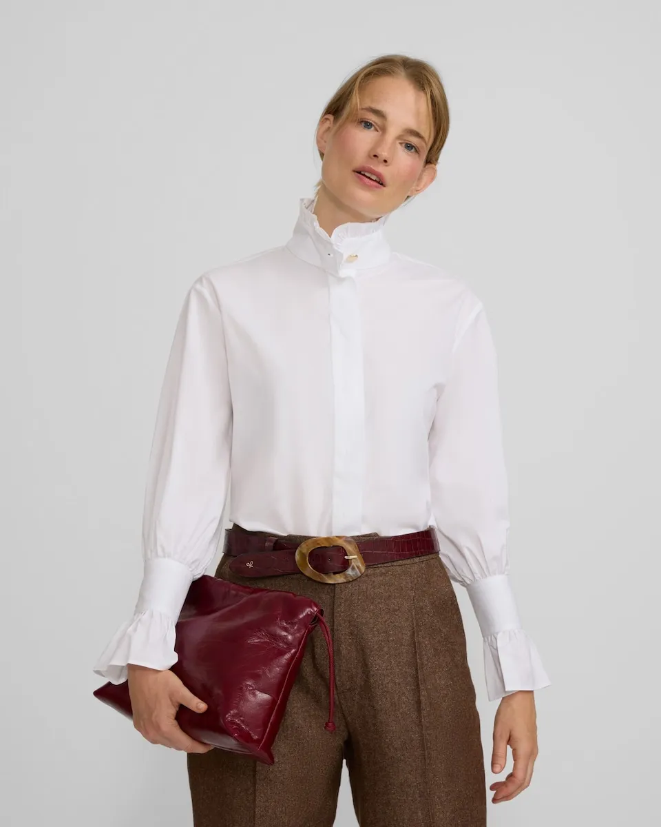 Женская рубашка с детализацией на манжете Silbon, белый
Женская рубашка с детализацией на манжете Silbon, белый