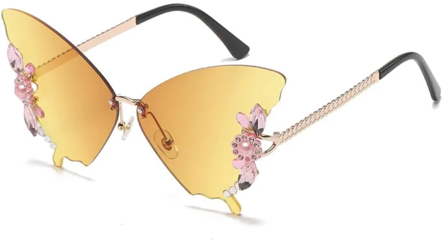 Женские солнцезащитные очки с бриллиантами, защита от УФ-излучения, винтажные металлические безободковые солнцезащитные очки, украшение для очков generic, 4
Женские солнцезащитные очки с бриллиантами, защита от УФ-излучения, винтажные металлические безободковые солнцезащитные очки, украшение для очков generic, 4