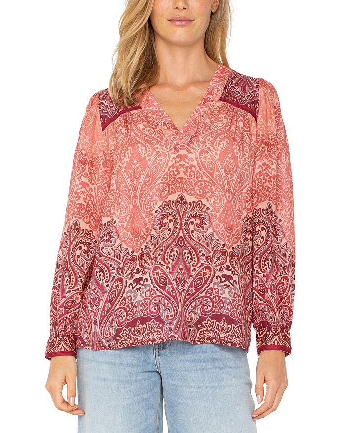 Блуза с длинным рукавом и V-образным вырезом Liverpool Los Angeles, розовый
Блуза с длинным рукавом и V-образным вырезом Liverpool Los Angeles, розовый