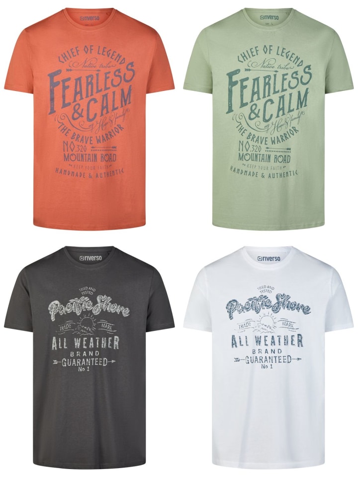 Набор из 4 разноцветных футболок RIVLeon
Набор из 4 разноцветных футболок RIVLeon