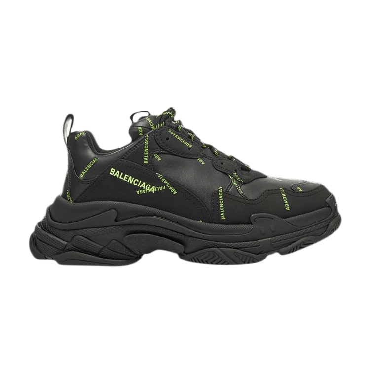 Кроссовки Balenciaga Triple S Sneaker 'Allover Logo - Black Fluo Yellow', черный 
Кроссовки Balenciaga Triple S Sneaker 'Allover Logo - Black Fluo Yellow', черный