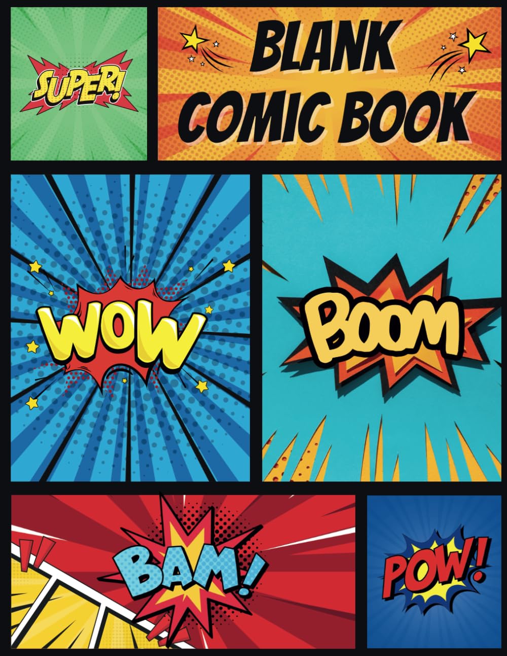 Blank Comic Book: Make Your Own Comic Masterpiece Comic, Panels for Drawing (Independently published)
Blank Comic Book: Make Your Own Comic Masterpiece Comic, Panels for Drawing (Independently published)