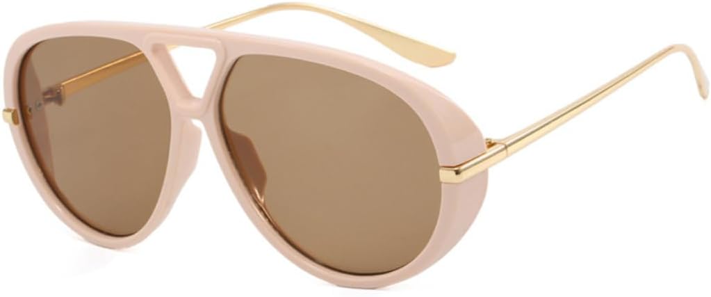 Винтажные солнцезащитные очки в крупной оправе для женщин и мужчин, популярные дизайнерские солнцезащитные очки класса люкс в стиле панк с заклепками, очки большого размера SZVVBKK, Pink Tea
Винтажные солнцезащитные очки в крупной оправе для женщин и мужчин, популярные дизайнерские солнцезащитные очки класса люкс в стиле панк с заклепками, очки большого размера SZVVBKK, Pink Tea