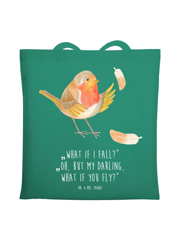 Mr. & Mrs. Panda Сумка-шоппер с перьями малиновки и надписью мятного цвета
Mr. & Mrs. Panda Сумка-шоппер с перьями малиновки и надписью мятного цвета