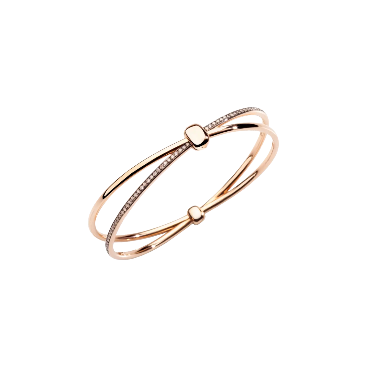 Браслет Pomellato Together из розового золота с коричневыми бриллиантами и черным родиевым покрытием
Браслет Pomellato Together из розового золота с коричневыми бриллиантами и черным родиевым покрытием