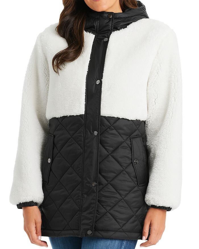 Куртка Sanctuary Mixed Media из шерпы с капюшоном, черный
Куртка Sanctuary Mixed Media из шерпы с капюшоном, черный