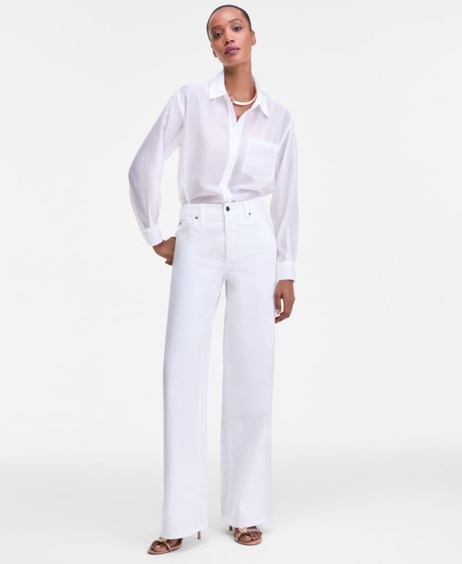 Женские джинсы с высокой посадкой и широкими штанинами INC International Concepts, Bright White
Женские джинсы с высокой посадкой и широкими штанинами INC International Concepts, Bright White