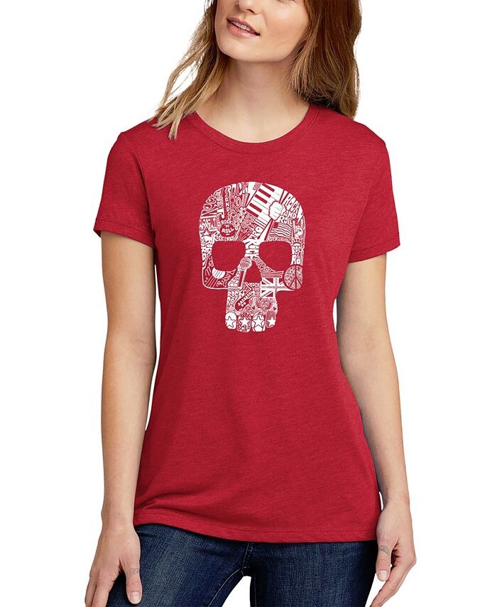 Женская футболка Rock and Roll Skull Premium Blend Word Art с короткими рукавами LA Pop Art, красный
Женская футболка Rock and Roll Skull Premium Blend Word Art с короткими рукавами LA Pop Art, красный