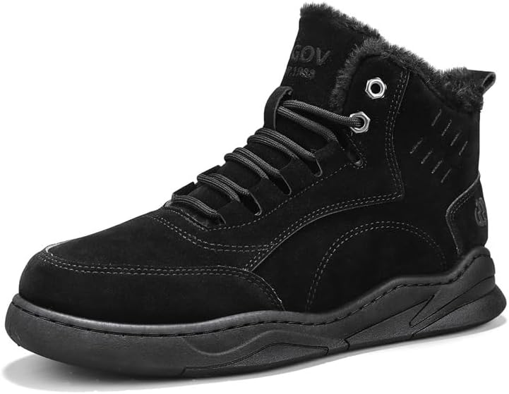 Мужские зимние ботинки для снега, водонепроницаемые, с утепленным мехом, противоскользящие, рабочие, скуфовые, повседневные, легкие, для походов и трекинга Hhhchpm, черный
Мужские зимние ботинки для снега, водонепроницаемые, с утепленным мехом, противоскользящие, рабочие, скуфовые, повседневные, легкие, для походов и трекинга Hhhchpm, черный