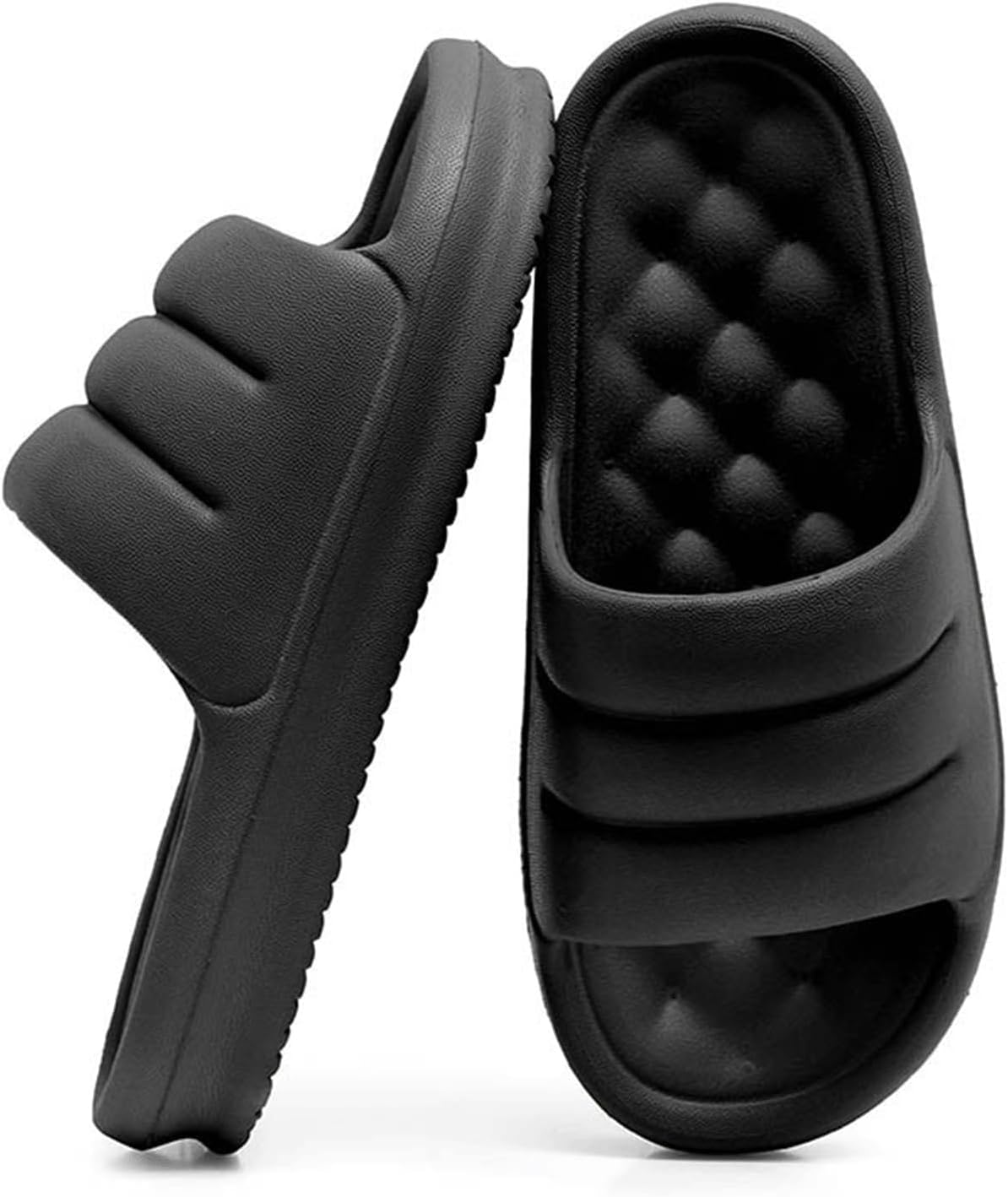 Шлепанцы LOTUSTAR для женщин и мужчин, подушка для дивана, тапочки с нескользящей подошвой для душа и ванной, платформенные пенопластовые сандалии для дома и улицы, черный
Шлепанцы LOTUSTAR для женщин и мужчин, подушка для дивана, тапочки с нескользящей подошвой для душа и ванной, платформенные пенопластовые сандалии для дома и улицы, черный