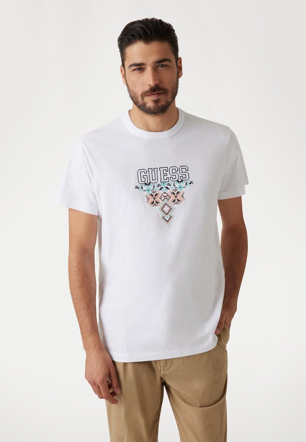 Рубашка с принтом Guess, белый
Рубашка с принтом Guess, белый