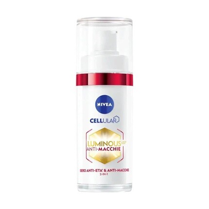 NIVEA Cellular Luminous630 Anti-Aging Serum 30ml - Сыворотка для лица с гиалуроновой кислотой Collagen Booster от морщин и признаков старения
NIVEA Cellular Luminous630 Anti-Aging Serum 30ml - Сыворотка для лица с гиалуроновой кислотой Collagen Booster от морщин и признаков старения