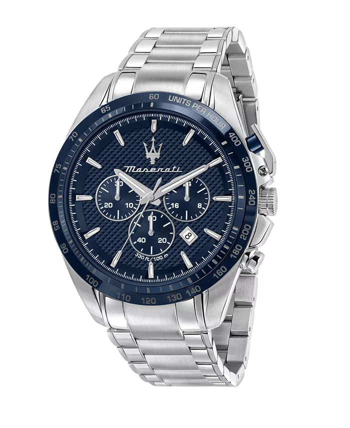 Мужские хронографические часы со стальным металлическим браслетом, 45 мм Maserati
Мужские хронографические часы со стальным металлическим браслетом, 45 мм Maserati
