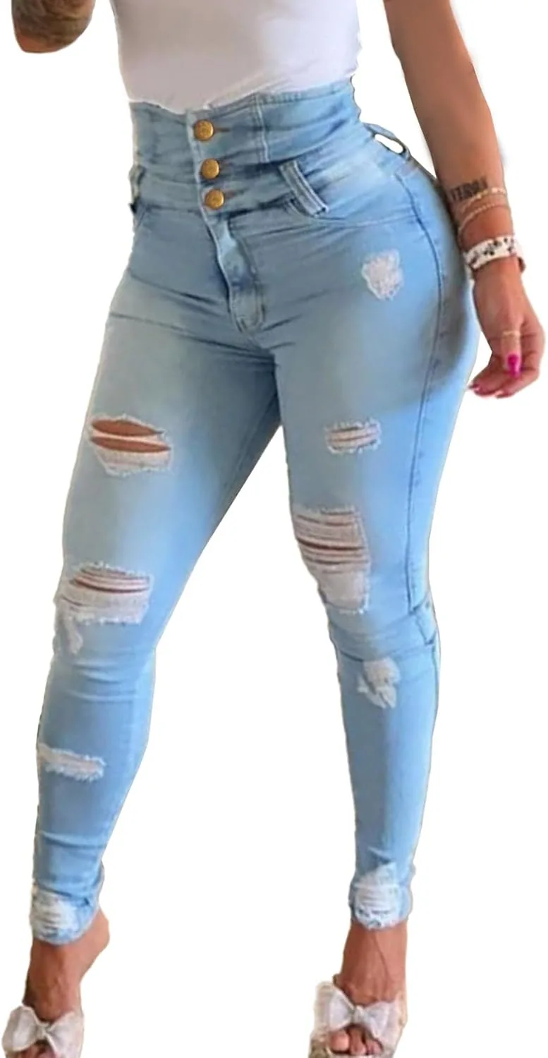 Женские скинни джинсы xxxiticat High Waisted с потертостями
Женские скинни джинсы xxxiticat High Waisted с потертостями