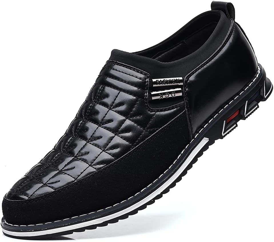Мужские повседневные туфли Santimon, удобные кроссовки, лоферы для ходьбы, кожаные теннисные туфли без шнурков, формальные офисные мужские туфли, черный
Мужские повседневные туфли Santimon, удобные кроссовки, лоферы для ходьбы, кожаные теннисные туфли без шнурков, формальные офисные мужские туфли, черный