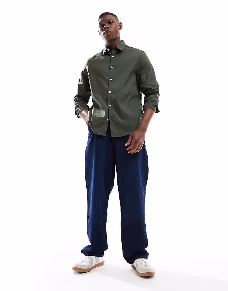 ASOS DESIGN формальная рубашка из легкого в утюге поплина темно-зеленого цвета
ASOS DESIGN формальная рубашка из легкого в утюге поплина темно-зеленого цвета